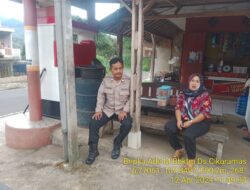 Aiptu Nana Sujana Kanit Binmas melaksanakan sambang/silatrahmi Kamtibmas dan dumas keliling dalam rangka BEYOND TRUST PRESISI di wilayah Kec. Tanjungmedar