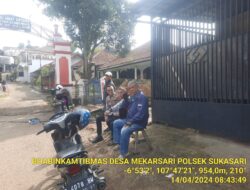 Polsek sukasari melaksanakan sambang guna menjalin silaturahmi dan menjaga keamanan