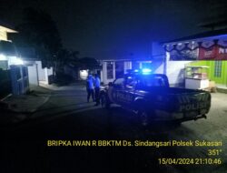ANGGOTA POLSEK SUKASARI MELAKSANAKAN PATROLI MALAM HARI KE TEMPAT – TEMPAT RAWAN GANGGUAN KAMTIBMAS DI WILAYAH KECAMATAN SUKASARI