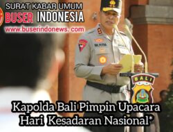 Kapolda Bali Pimpin Upacara Hari Kesadaran Nasional