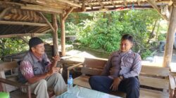 Jalin Silaturahmi dengan Warga Binaan Bhabinkamtibmas Desa Marongge Berikan Pesan-pesan Kamtibmas