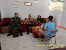 Untuk menjaga Sinergitas TNI/POLRI Bhabinkamtibmas bersama Babinsa melaksnakan sambang/silaturahmi Kamtibmas