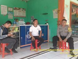Aiptu Iwan Kurniawan melaksanakan sambang/silatrahmi Kamtibmas dan dumas keliling dalam rangka BEYOND TRUST PRESISI di wilayah Kec. Tanjungmedar