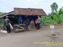 Bbktm Desa Sukamukti melaksanakan sambang/silatrahmi Kamtibmas dan dumas keliling dalam rangka BEYOND TRUST PRESISI di wilayah Kec. Tanjungmedar