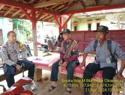 Bktm Desa Cikaramas melaksanakan sambang/silatrahmi Kamtibmas dan dumas keliling dalam rangka BEYOND TRUST PRESISI di wilayah Kec. Tanjungmedar
