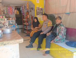 Aiptu Iwan Kurniawan melaksanakan sambang/silatrahmi Kamtibmas dan dumas keliling dalam rangka BEYOND TRUST PRESISI di wilayah Kec. Tanjungmedar