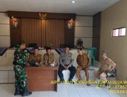 Untuk menjaga Sinergitas TNI/POLRI Bhabinkamtibmas Polsek Tanjungmedar Polres Sumedang Polda Jabar laksnakan sambang