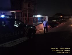 ANGGOTA POLSEK SUKASARI MELAKSANAKAN PATROLI MALAM HARI KE TEMPAT – TEMPAT RAWAN GANGGUAN KAMTIBMAS DI WILAYAH KECAMATAN SUKASARI