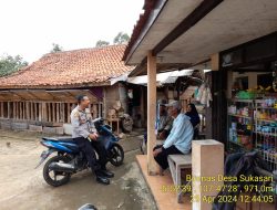 Kaposek Sukasari IPTU JOKO DWI HARYONO.,S.H.,M.M. melaksanakan sambang silaturahmi terhadap Kepala warga masyarakat di wilayah Dsn. Ciseupan Desa sukasari