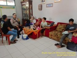 Bripka Agus Sukmana melaksanakan sambang/silatrahmi kamtibmas