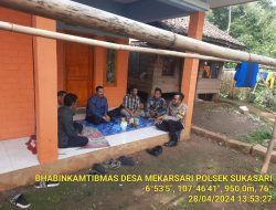 Polsek sukasari melaksanakan sambang untuk menjalin silaturahmi