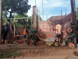 Personil Genjot Pekerjaan Fisik Pra TMMD Ke 120 Kodim 0404/Muara Enim