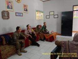Sinergitas TNI/POLRI/Pol PP Bhabinkamtibmas bersama Babinsa dan Pol PP melaksnakan sambang/silaturahmi Kamtibmas