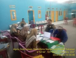 SILAHTURAHMI KAMTIBMAS GUNA MEWUJUDKAN SITUASI KONDUSIP, DIWILAYAH HUKUM POLRES SUMEDANG POLSEK SUKASARI KHUSUSNYA DIWILAYAH DESA NANGGERANG