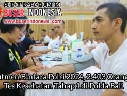 Rekrutmen Bintara Polri 2024, 2.403 Orang Ikuti Tes Kesehatan Tahap 1 di Polda Bali