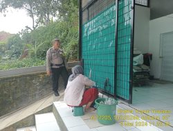 Bripka Yuyun Yuwana melaksanakan sambang/silatrahmi Kamtibmas dan dumas keliling dalam rangka BEYOND TRUST PRESISI di wilayah Kec. Tanjungmedar