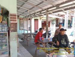 Bktm Desa Cikaramas melaksanakan sambang/silatrahmi Kamtibmas dan dumas keliling dalam rangka BEYOND TRUST PRESISI di wilayah Kec. Tanjungmedar