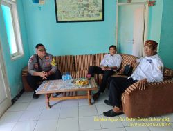 Bripka Agus Sukmana melaksanakan sambang/silatrahmi kamtibmas