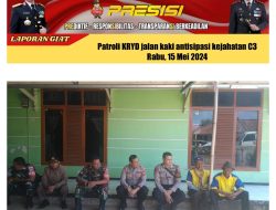 KAPOLSEK SUKASARI BESERTA ANGGOTA SAMAPTA POLSEK SUKASARI MELAKSANAKAN PATROLI SIANG HARI KE TEMPAT TEMPAT RAWAN GANGGUAN KAMTIBMAS DI WILAYAH KECAMATAN SUKASARI