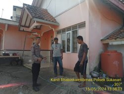 Kanit Bhabinkamtibmas polsek Sukasari Melaksanakan Giat Sambang Dan Silaturahmi kewarga binaannya yang berada di dsn Sukasari rt 02/04 Desa Sukasari
