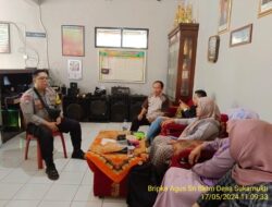Bripka Agus Sukmana melaksanakan sambang/silatrahmi kamtibmas
