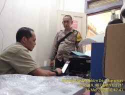 Bripka Ade Mulyana Bhabinkamtibmas Desa Cikaramas Tanjungmedar Polres Sumedang laksanakan sambang/silatrahmi kamtibmas
