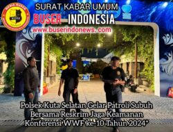 Polsek Kuta Selatan Gelar Patroli Subuh Bersama Reskrim Jaga Keamanan Konferensi WWF ke-10 Tahun 2024