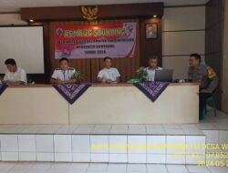 Bhabinkamtibmas Polsek Tanjungmedar Polres Sumedang sambangi aparatur Desa binaan