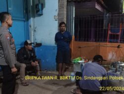 Anggota Unit Samapta Polsek Sukasari Rutin Laksanakan Patroli KRYD Blue Light / Malam hari di Wilayah Kecamatan Sukasari Kabupaten Sumedang