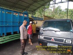 Bktm Desa Cikaramas melaksanakan sambang/silatrahmi Kamtibmas dan dumas keliling dalam rangka BEYOND TRUST PRESISI di wilayah Kec. Tanjungmedar