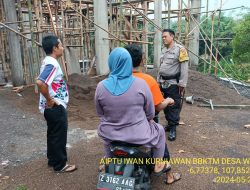Aiptu Iwan Kurniawan sambangi warga masyarakat serta dumas keliling dalam rangka BEYOND TRUST PRESISI di wilayah Kec. Tanjungmedar