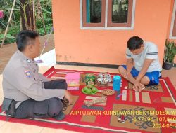 Bhabinkamtibmas Polsek Tanjungmedar Polres Sumedang laksanakan sambang/silatrahmi Kamtibmas 