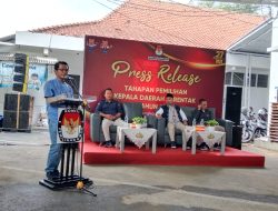 KPU Majalengka Gelar Press Release Tahapan Pilkada Majalengka Tahun 2024