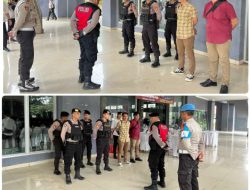 Polres Lampung Utara Amankan Pelantikan dan Pengambilan Sumpah PSS Pilkada 2024