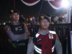 Polres Lampung Utara Amankan Kegiatan Lounching Maskot dan Jingle Pilkada Serentak 2024