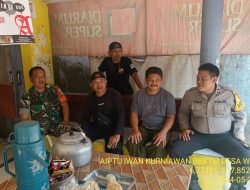 Untuk menjaga Sinergitas TNI/POLRI Bhabinkamtibmas bersama Babinsa melaksnakan sambang kepada warga masyarakat.