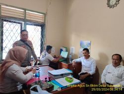 Bripka Agus Sukmana melaksanakan sambang/silatrahmi kamtibmas