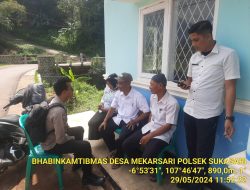 Polsek sukasari melaksanakan sambang untuk menjalin silaturahmi
