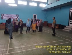 Bripka Ade Mulyana Bhabinkamtibmas Desa Cikaramas Tanjungmedar Polres Sumedang laksanakan sambang/silatrahmi kamtibmas