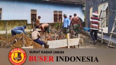 Musholla Baiturrahman Sudah Laksanakan Pemasangan Rangka Baja Di Target Kan Kelar Sebelum Batas Waktu TMMD KE 120.2024