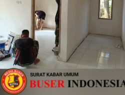 Progres Bedah RTLH Masuki Tahap Pengecatan Oleh Anggota Satgas TMMD Kodim 0404/ME