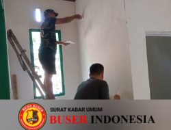 Mulai Tahap Finishing Plamir Dinding Cat Kusen RTLH Kejar Target Tepat Waktu 