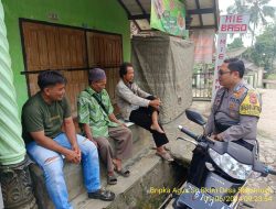 Bripka Agus Sukmana melaksanakan sambang/silatrahmi kamtibmas ke warga masyarakat
