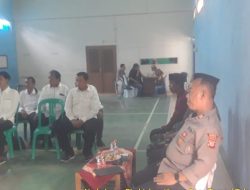 Silaturahmi Kamtibmas Kapolsek Tomo Kepada Aparatur Desa Tolengas.
