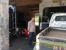 Bktm Desa Cikaramas melaksanakan sambang/silatrahmi Kamtibmas dan dumas keliling dalam rangka BEYOND TRUST PRESISI di wilayah Kec. Tanjungmedar