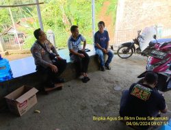 Bbktm Desa Sukamukti melaksanakan sambang/silatrahmi Kamtibmas dan dumas keliling dalam rangka BEYOND TRUST PRESISI di wilayah Kec. Tanjungmedar