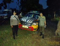 Anggota Unit Samapta Polsek Sukasari Laksanakan Patroli KRYD Blue Light / Malam hari di Wilayah Kecamatan Sukasari Kabupaten Sumedang