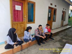 Bripka Agus Sukmana melaksanakan sambang/silatrahmi kamtibmas ke warga masyarakat