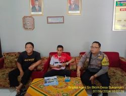 Bripka Agus Sukmana melaksanakan sambang/silatrahmi kamtibmas