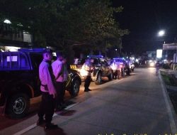 Tekan Gangguan Kamtibmas, Samapta Polsek Tomi Tingkatkan Patroli Malam Hari.